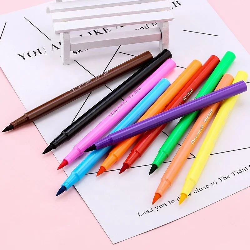 10 видов цветов foodoodler съедобные чернила Ручки Маркеры fineliners для украшения торта