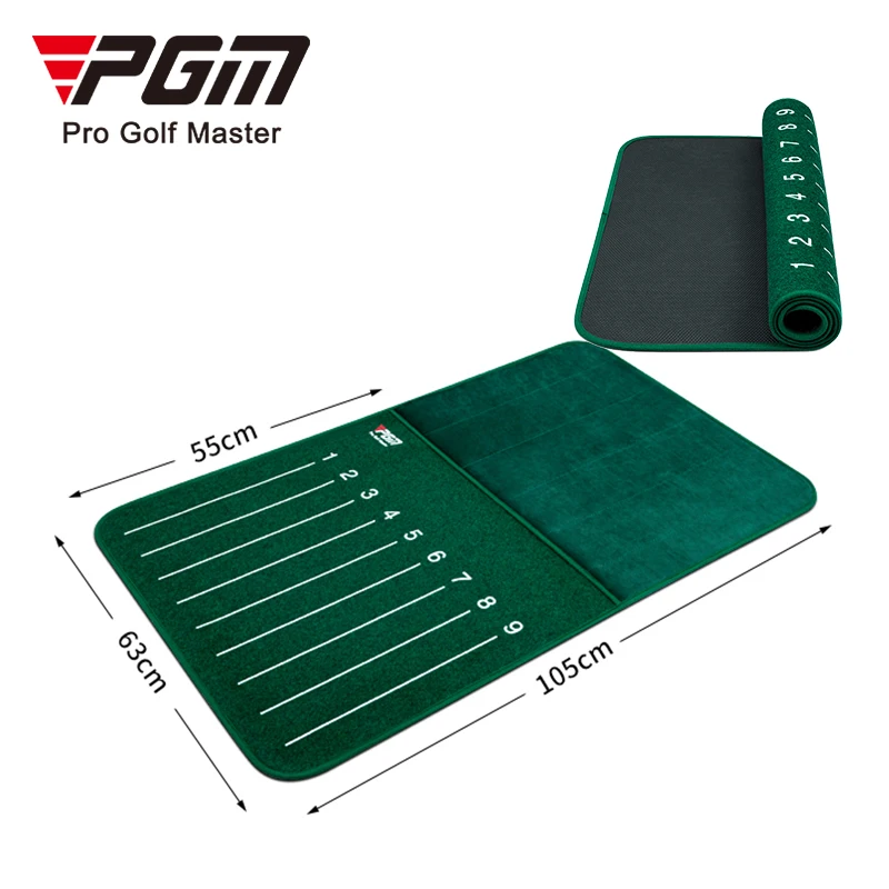 PGM DJD037 corrected standing position golf training chipping mat premium velvet golf mat for swing detection