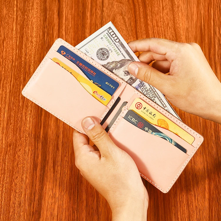 Leathers Wallet Manufacturer Custom Rfid Cork Wallets Tan Special Supply Original Natural for Men Custom Logo OPP Bag Short Open