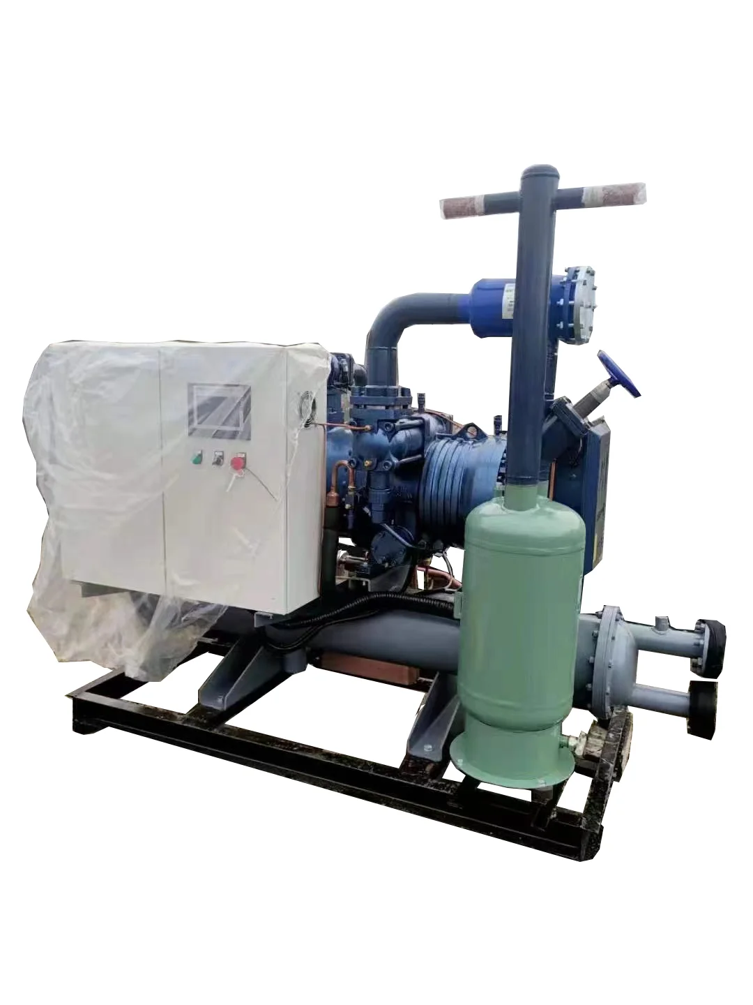 Manufacturer of water-cooled multi compressor condensing device for screw compressors used in cold rooms