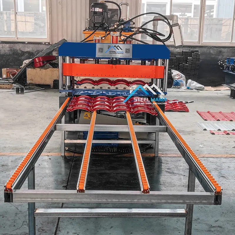 Factory Supply 868 Glazed Roman Tile Steel Roof Panel Cold Roll Forming Machine With Servo Motor