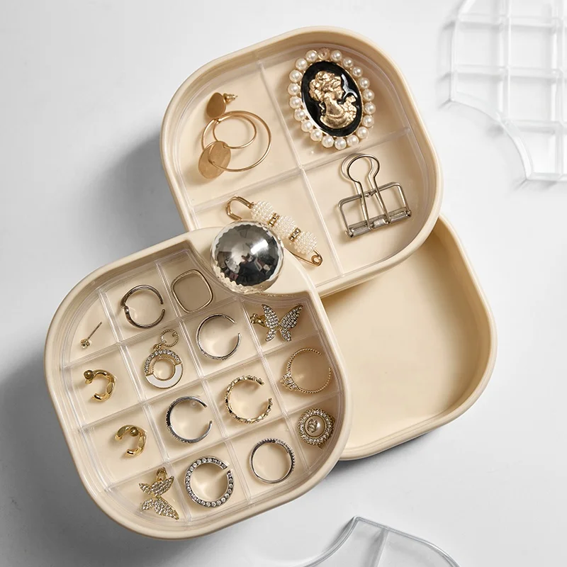 Factory diresales box rotatable storage box hand jewelry necklace high-end exquisite portable storage rack