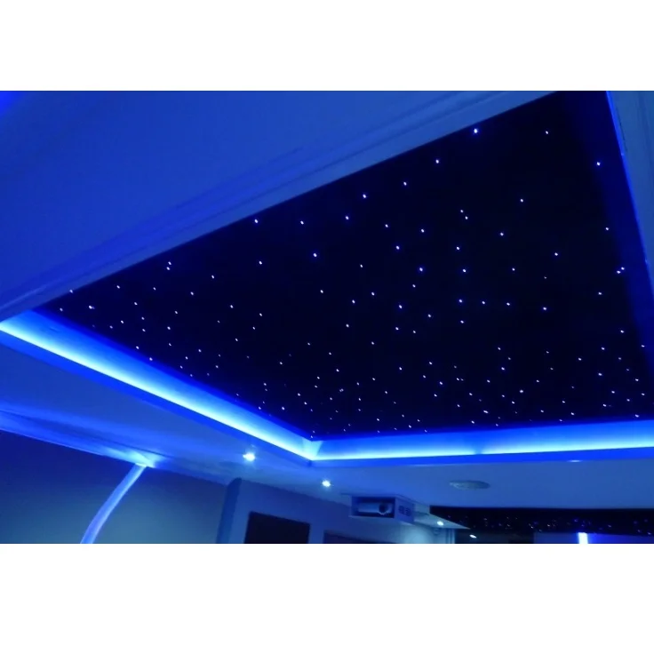 4k home cinema fiber optic star ceiling panels with twinkle stars and moon light