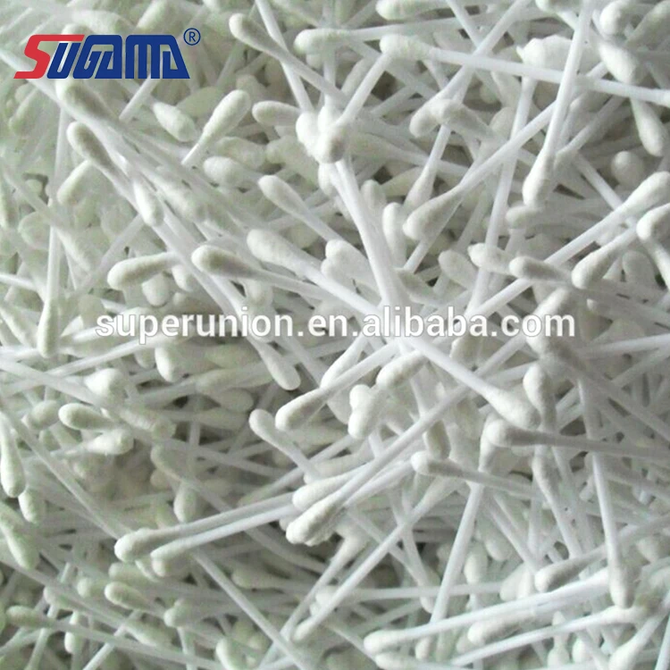 wholesale high quality medical wooden stick cotton swab buds