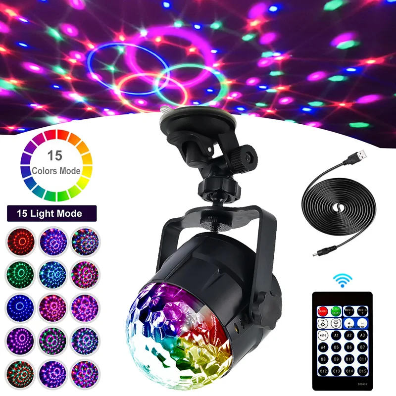 USB Rechargeable LED Laser Projector DJ disco Stage Light Red Blue Green Lamp Mini RGB Wedding Birthday Party led disco light