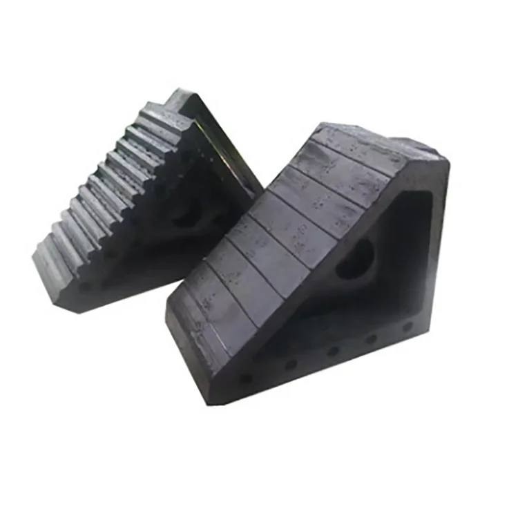 Hot Sale Small Portable Lightweight Parking Safety Prevent Rolling Rubber Wheel Chocks Vehicle Tire Chock