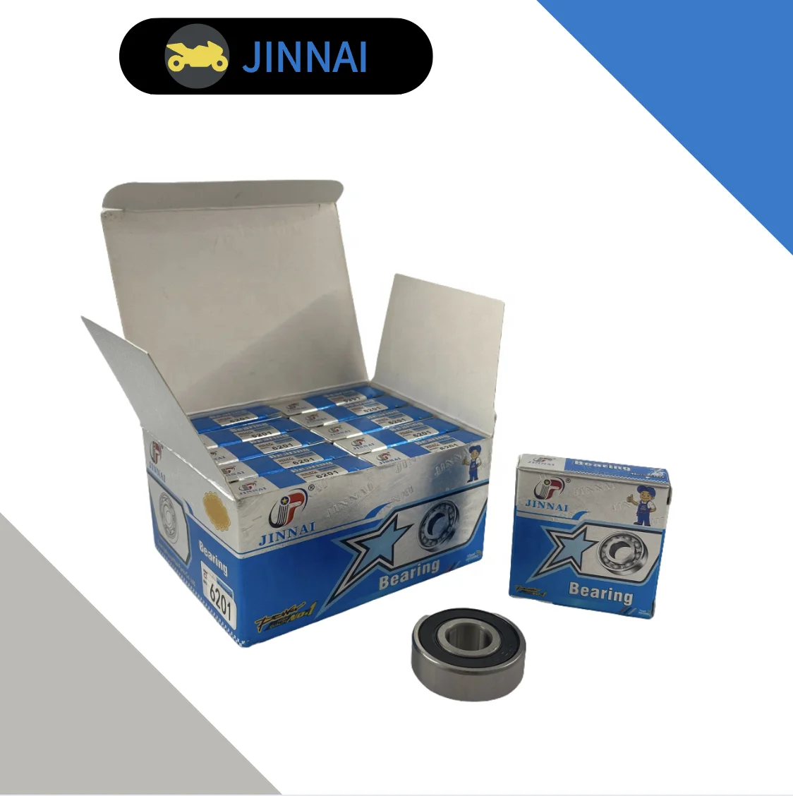 JINNAI motorcycle deep groove ball bearing 6201 6202 6203 6301 6302 motorcycle bearing for motorcycle