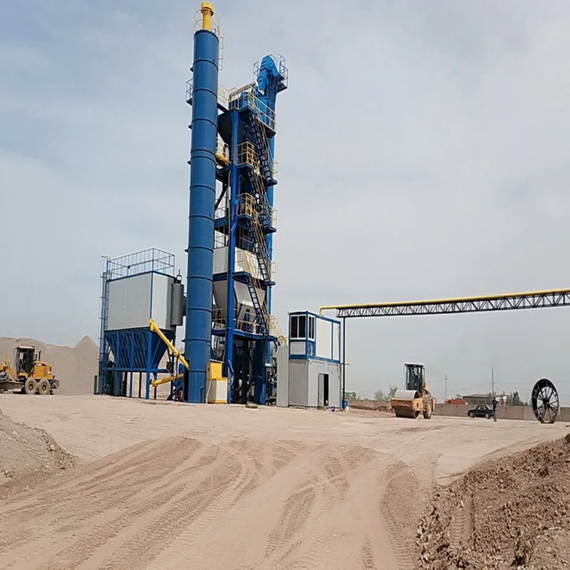 China 80tph fixed asphalt mixing plant to build highway road