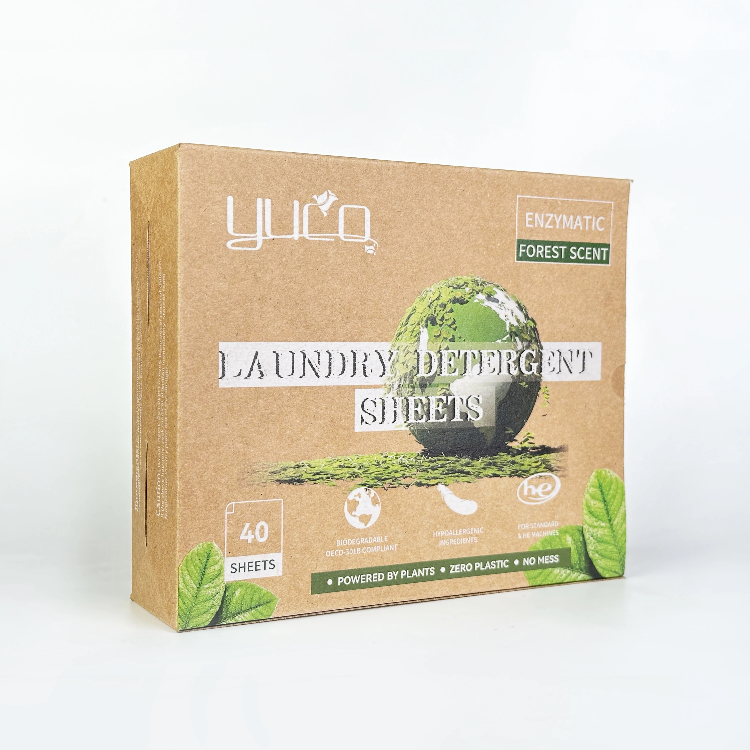 Forest Scent Laundry Strip Manufacturer Fast Dissolve Remove Stain Biodegradable Enzymatic Washing Detergent Sheet