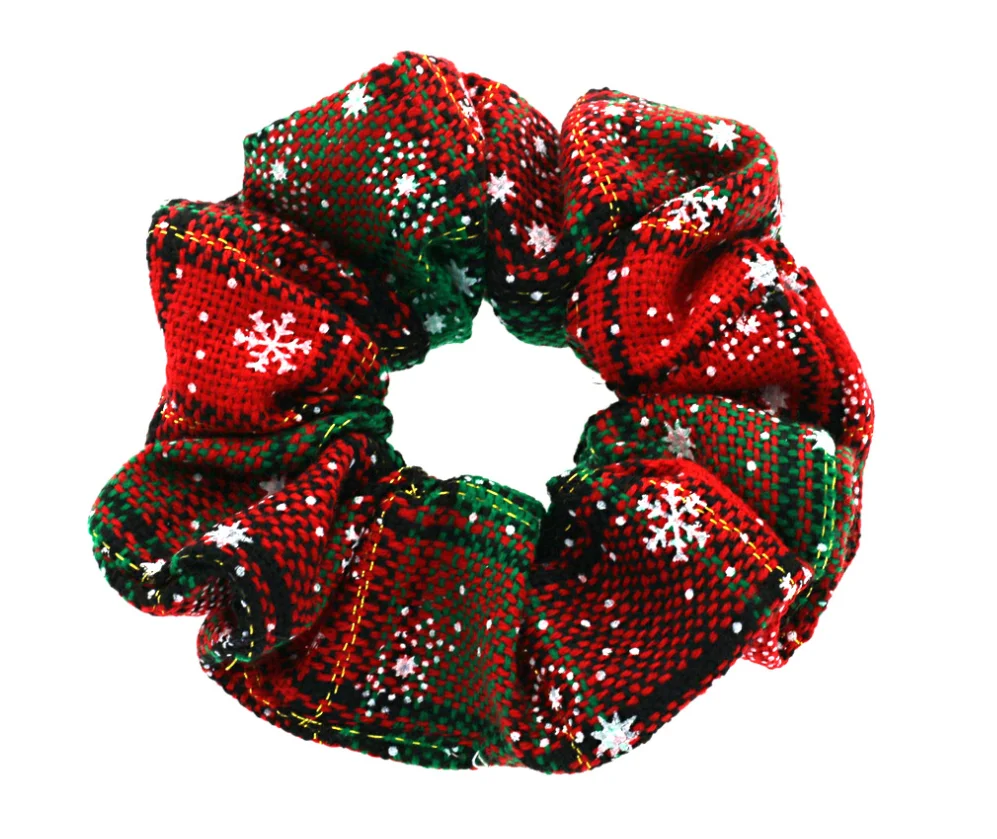 
2021 new types hair rope Christmas large intestine hair tie Christmas hair accessories elastic headbands for woman 