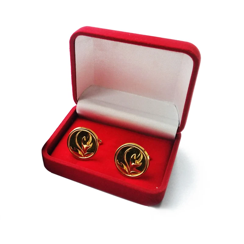 Manufacturers custom coin stand display box commemorative coin flannel badge box gift box pin customization