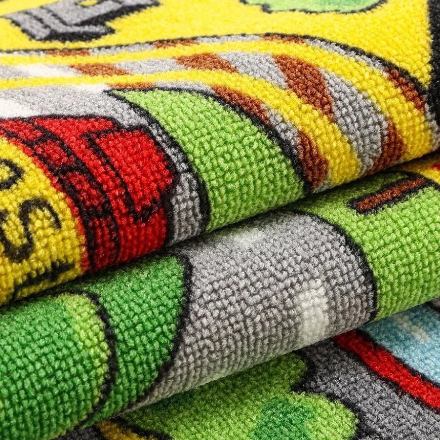 Dongwo hot printed door mat toy car printed pattern bottom non-slip pet mat can be customized