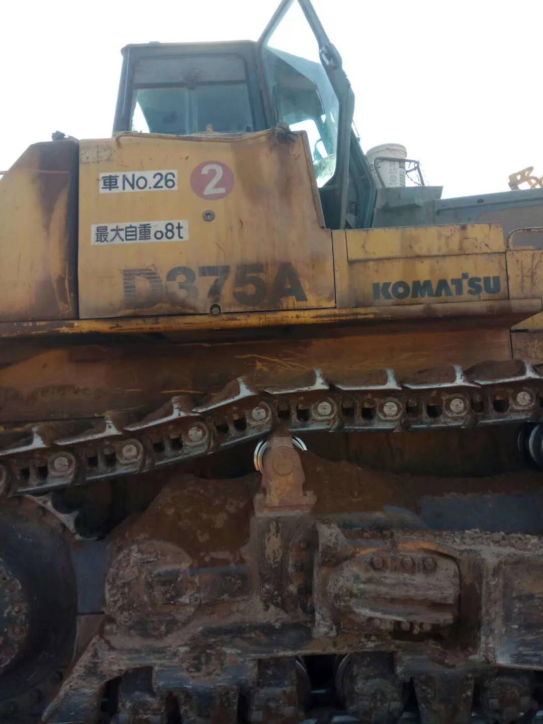 original Japan used Komatsu D375A bulldozer Engine Pump Technical Sales Hydraulic Video Energy