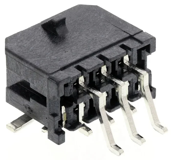 Wafer 3.0MM Dual Row Right Angle SMT connector, side entry, replacement Molex 43045 Series