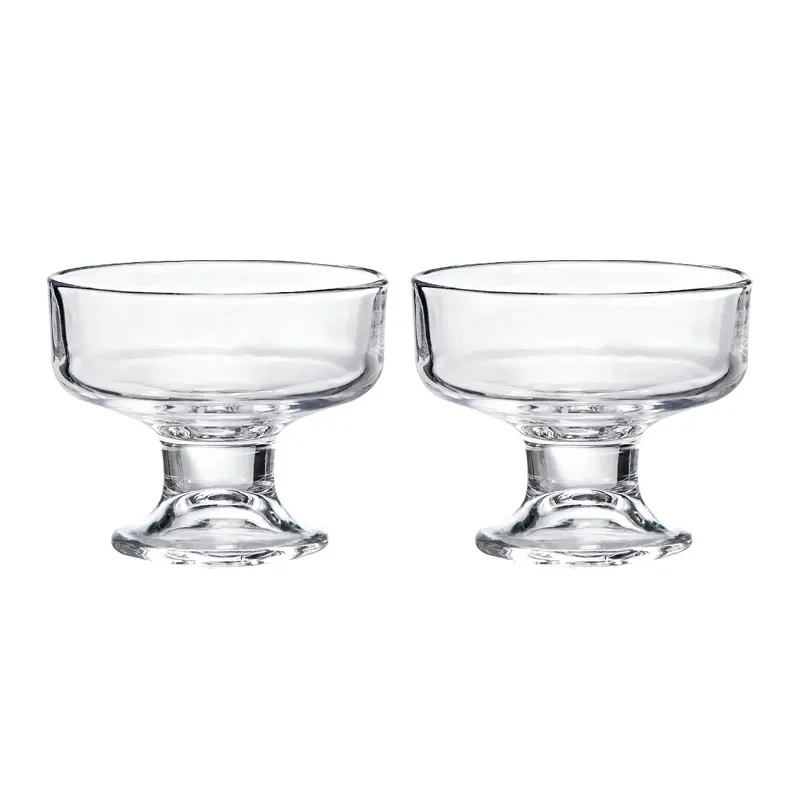 ins goblet ice cream clear glass yogurt dessert strawberry buffy glasses cup for ice cream