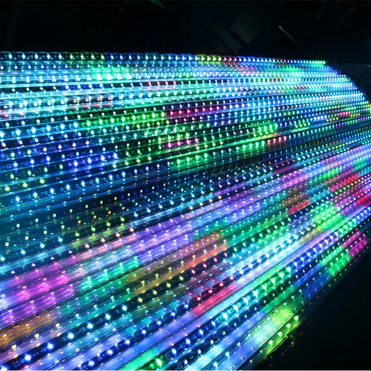 Trade Assurance Dc12v Dc24v Dmx 3d Rgb Led Tube Light matrix