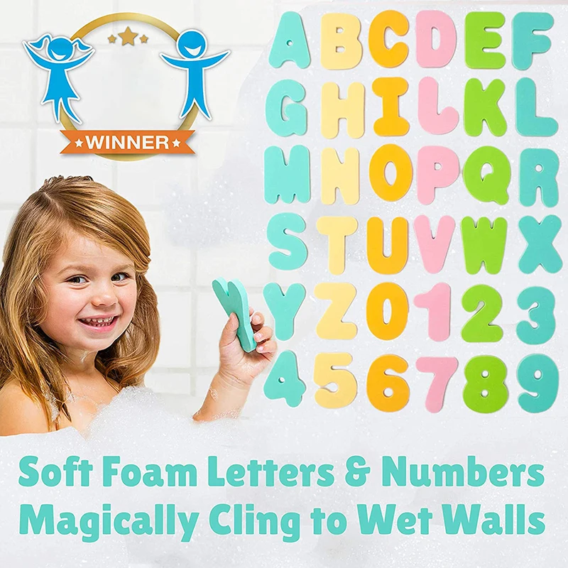  Hot Sell Letters And Numbers EVA Foam Education Bath