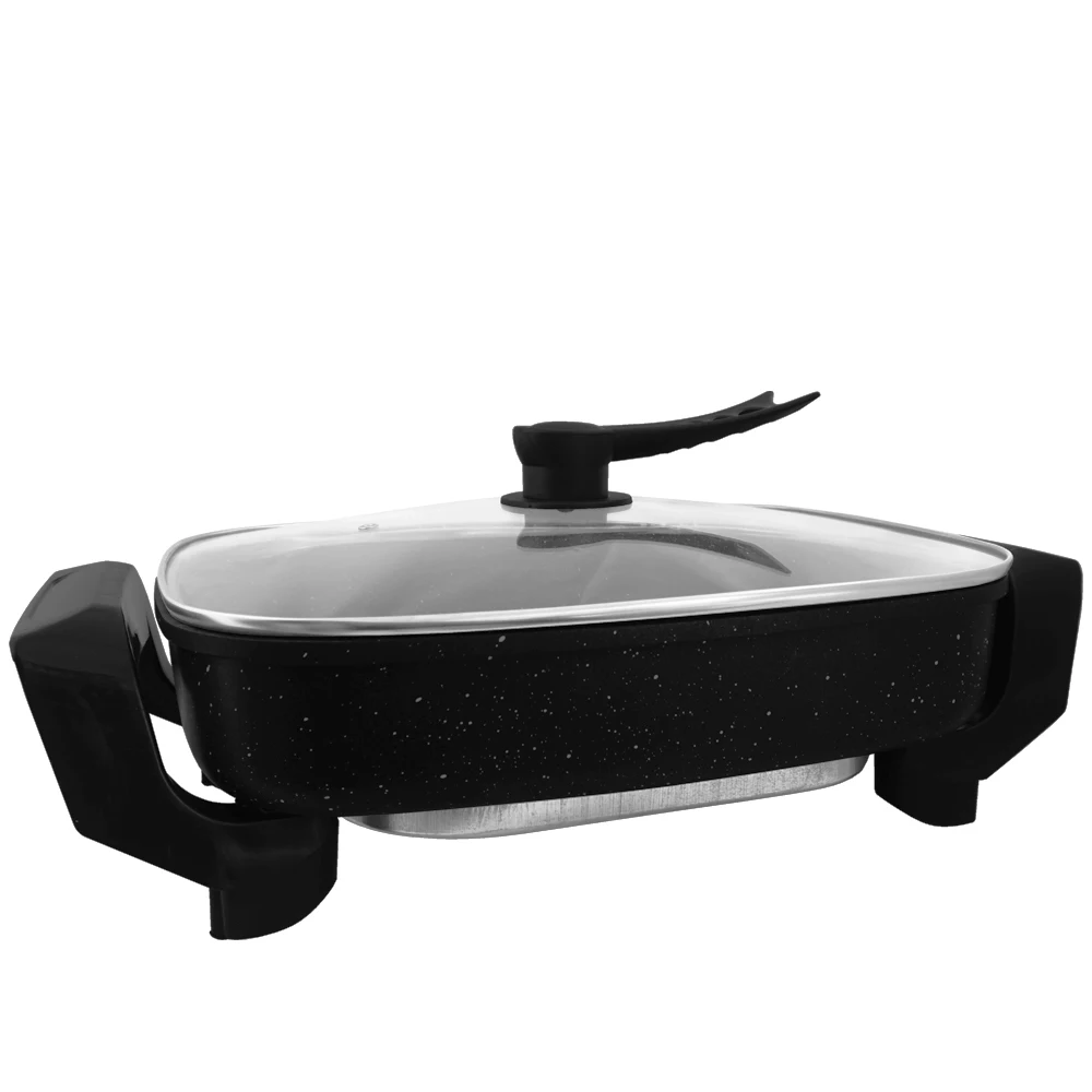 Wholesale Multi Function New Large Capacity Non Stick Hotpot Indoor Big Square Electric Fast Cooker Soup Hot Pot for Cooking