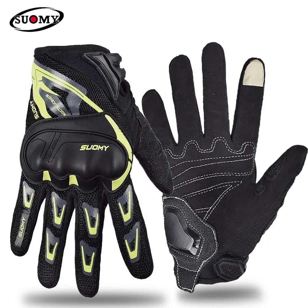 Summer Breathable Motorcycle Gloves Touch Screen Guantes Motorbike Protective Gloves Cycling Racing DH Full Finger Gloves