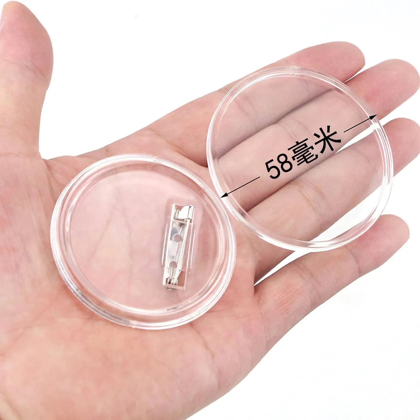 35/45/50/60/ 70MM  Round Acrylic Badge