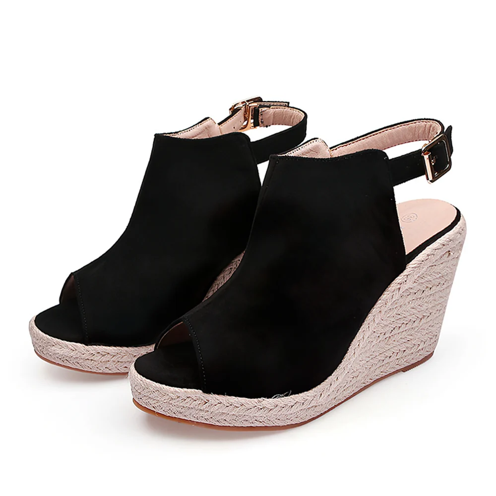 ODM Shoes Sandals Zapatillas Original Casual Walking Style Wedges Heeled Sandals Summer Wedges Sandals