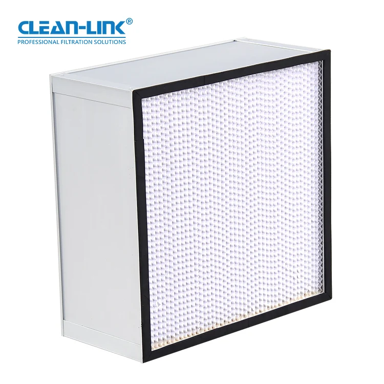 Industrial Galvanized Frame High Efficiency Pleated hepa h10 h11 h12 Air Filter