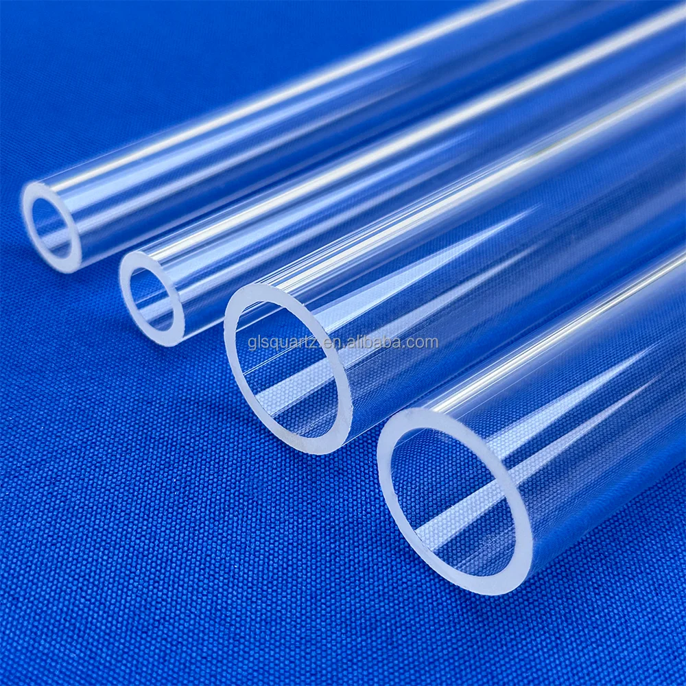 High Purity Custom Size Transparent Quartz Sleeve Heat Resistant Quartz Polished Glass Tube for Lighting Glass