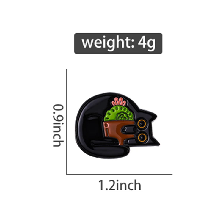 Cute Cat Fashion Pin High Quality Custom Manufacture 3D Metal Enamel Cartoon Badge Customizable Pins
