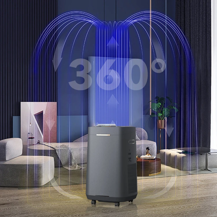 Modern Style Five In One Hepa Filter Smart Touch Control Multi Functional Electric Desk Air Purifier