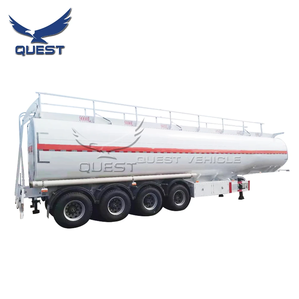 4 axles 45000liters 55000 liters oil gasoline transport tanker Fuel tank semi trailer For Sale