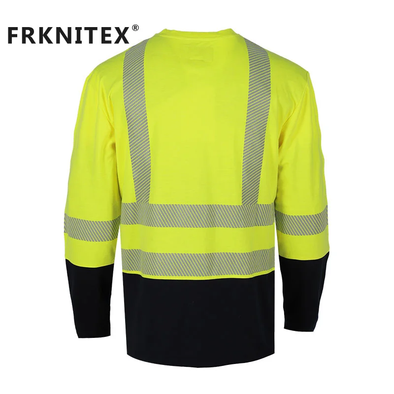 FRKNITEX breathable hight visibility work shirt construction workwear flame retardant shirts