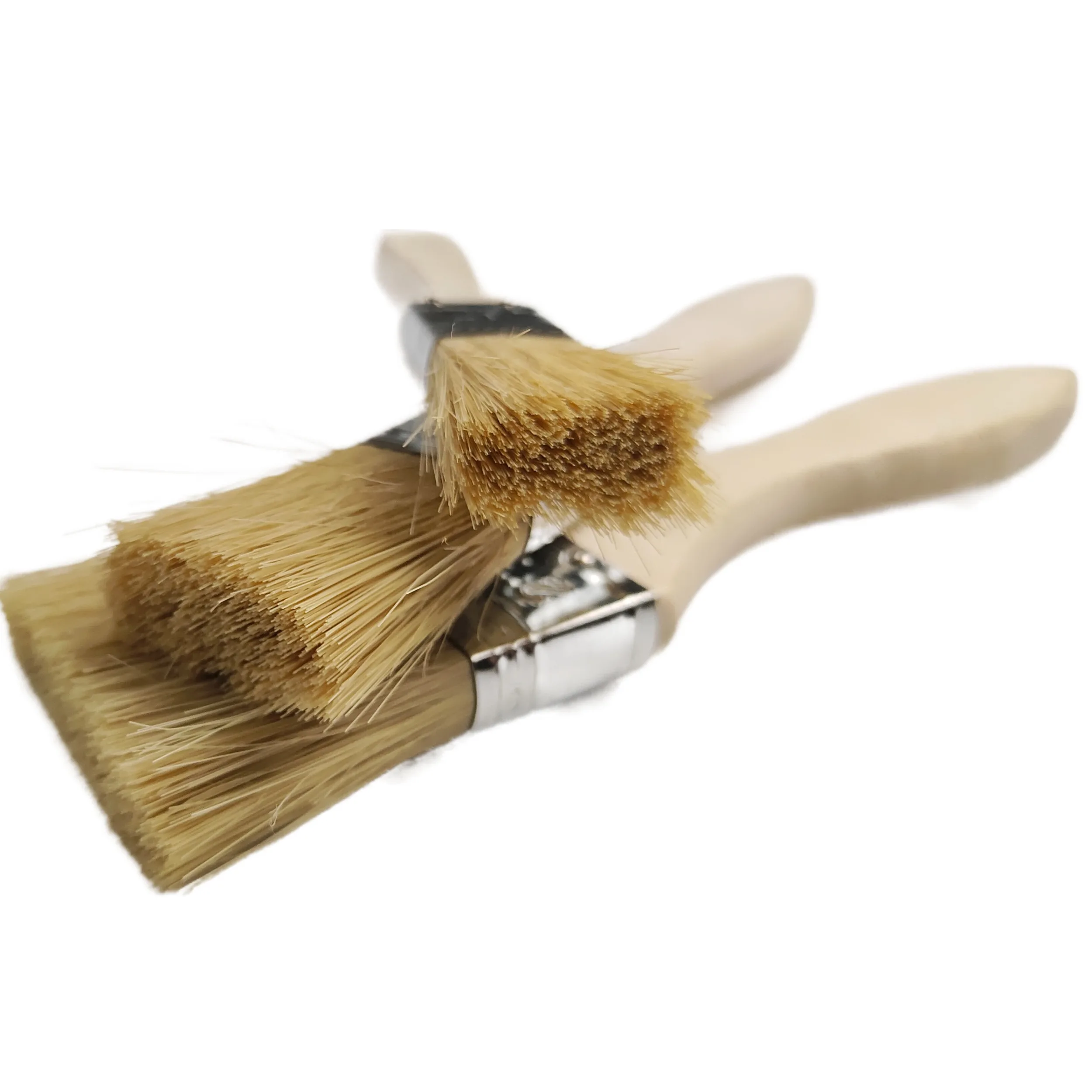 Wood Handle Flat Bristle Paint Brush Wall Painting Brush for Wall Cabinets House Touch-ups Dust Cleaning Industrial