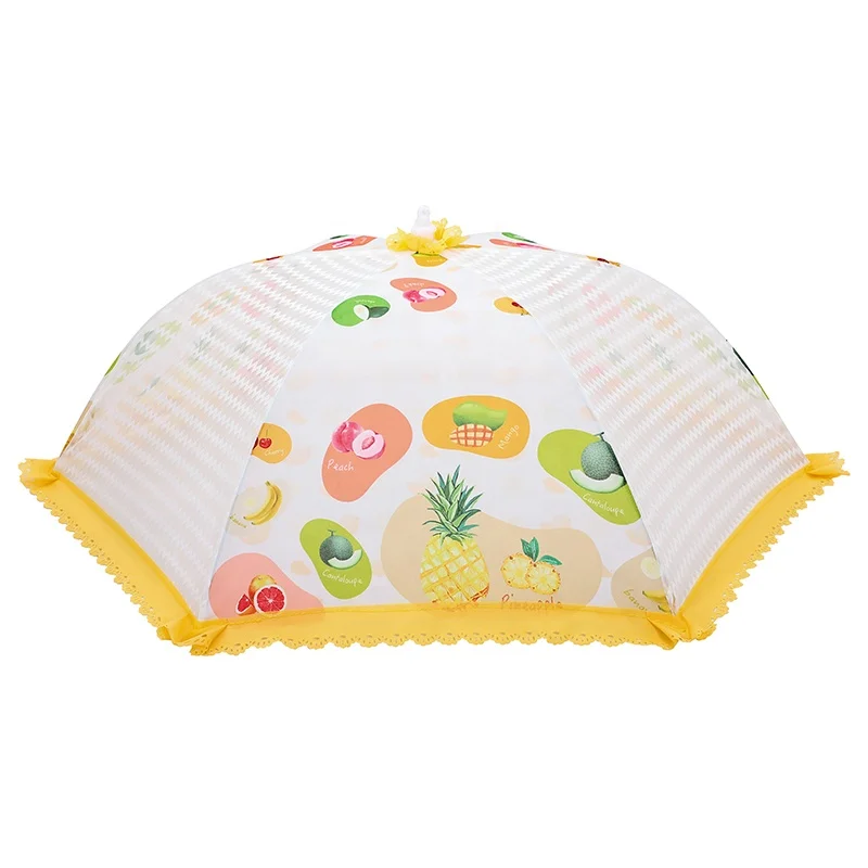 
Kitchen Folded Mesh Food Cover size:S BBQ Picnic Kitchenware umbrella Style Mesh Polyester Anti Fly Mosquito Food Dish Cover 