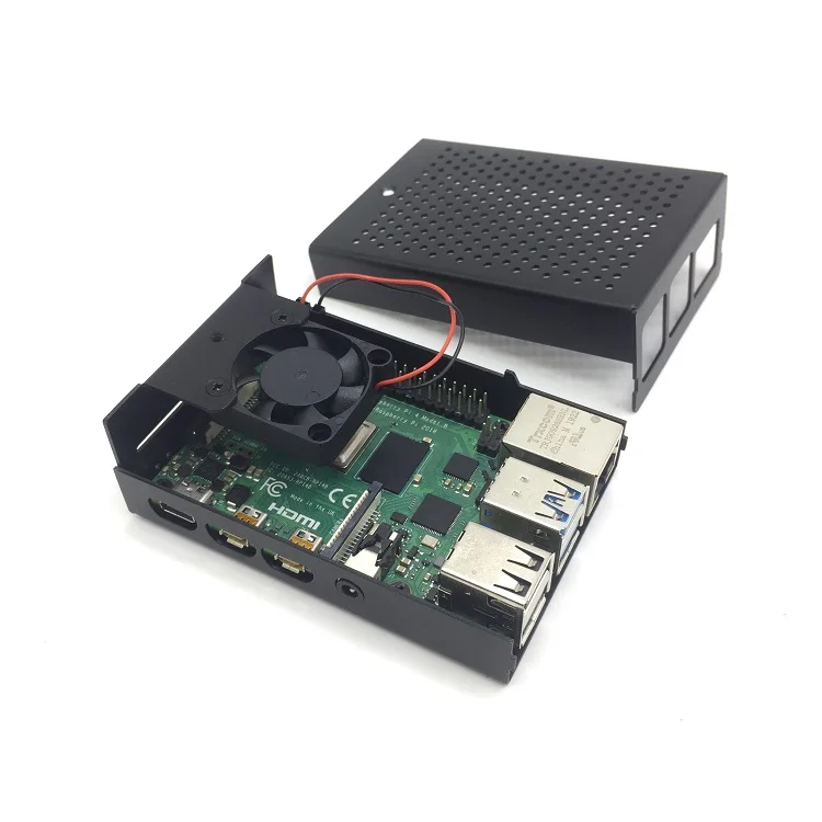 Металлический алюминиевый корпус для Raspberry Pi 4 и 4B с