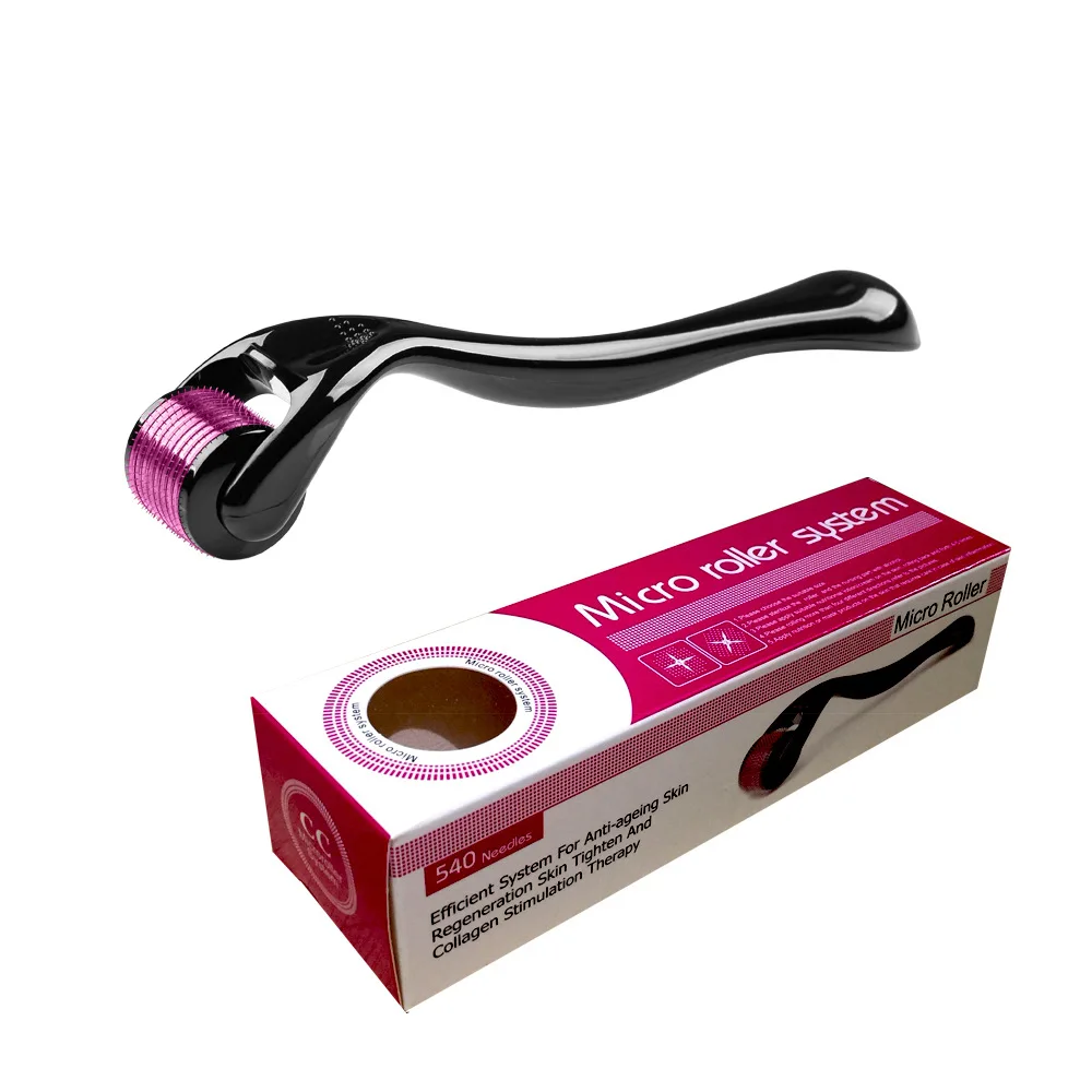 Facial Titanium Micro Needle Roller Acne Scars Freckle Roller Private Label 1mm 1.5mm Micro Derma Roller