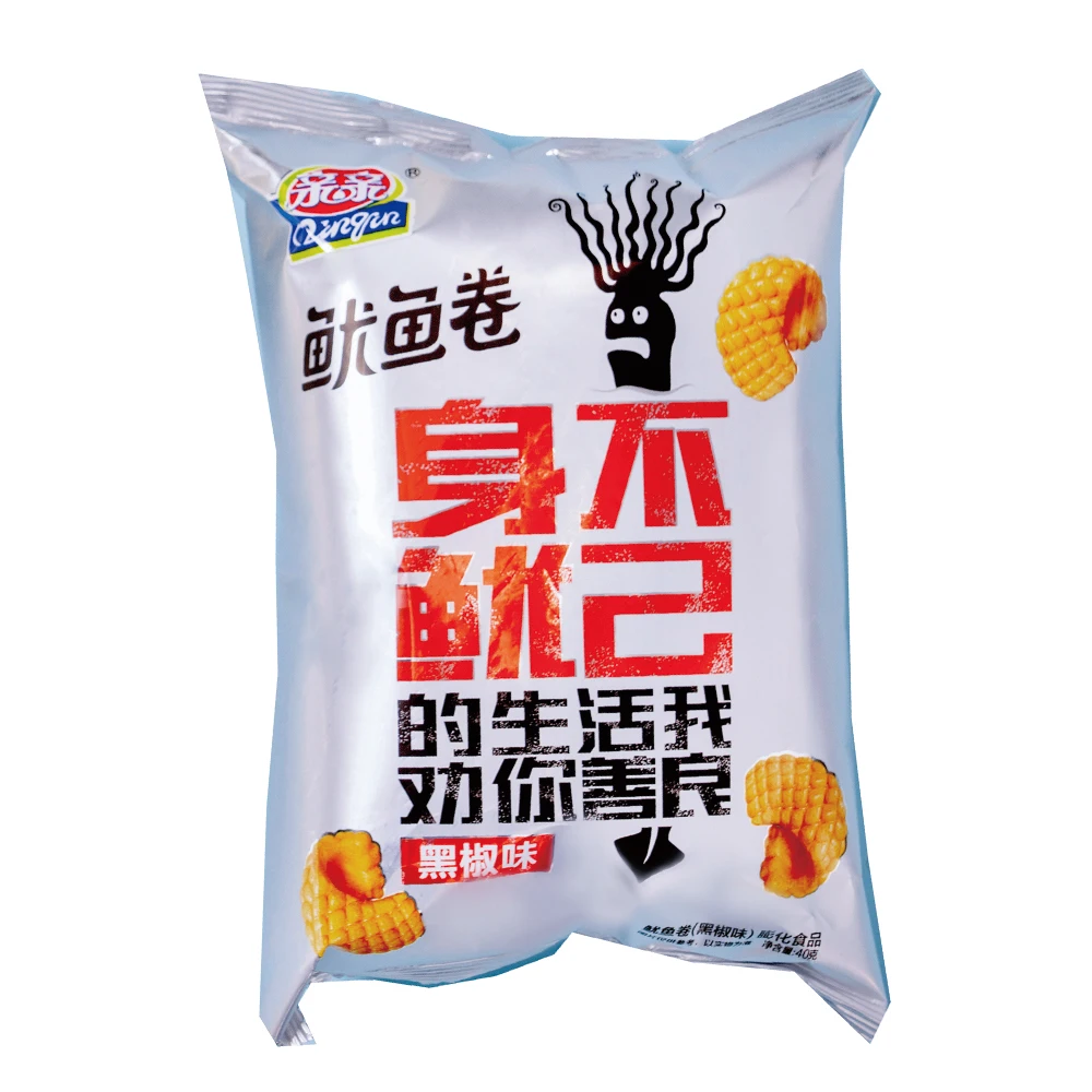 Crispy Snack Seafood Snacks Chinese 40g Original Flavor Grain Snacks Wheat Grain 7-15 Days Bag Packing Dry Place from FUJ 0.055