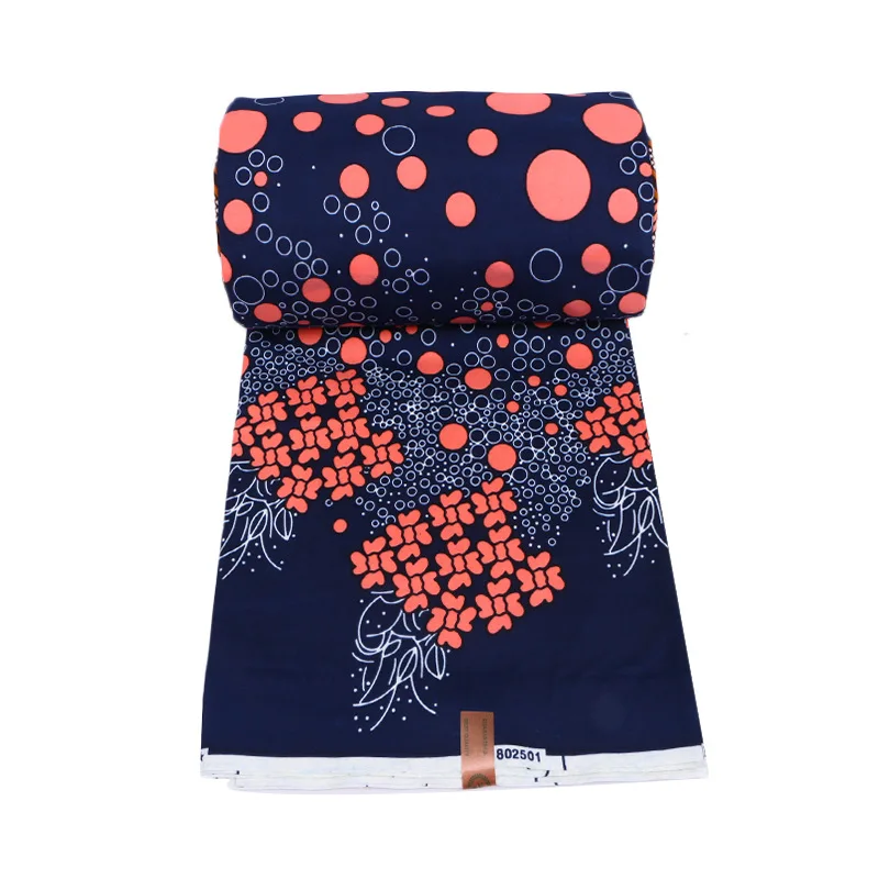 High quality Polyester Africa imitation wax cloth its geometric designs double-sided printed fabrics fashion fabric spot