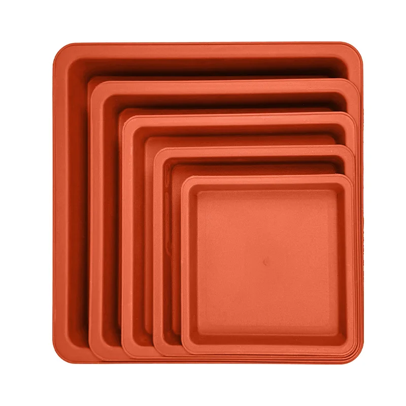 Wholesale Cheap Plastic Square Saucers Indoor Clay Terracotta Flower Pots And Planters Plant Saucer Tray plate