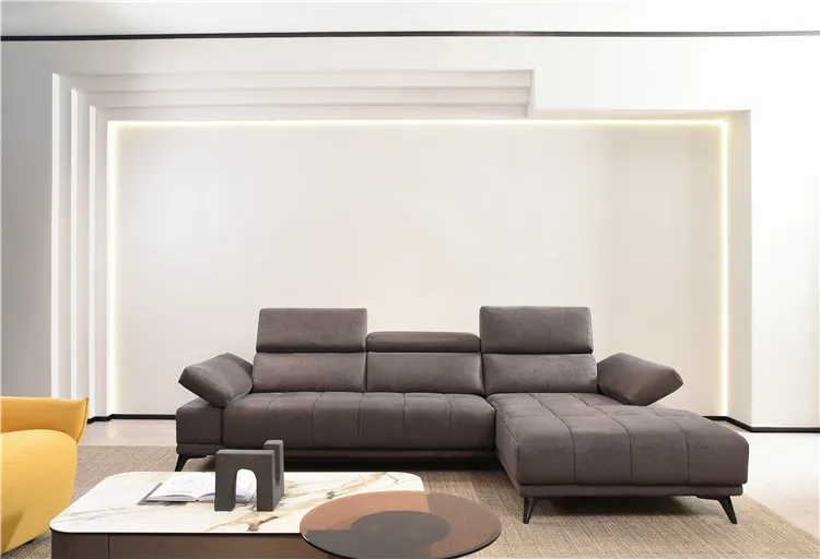 Farrell new design tufted high end leather couch power recliner leather sofa bed