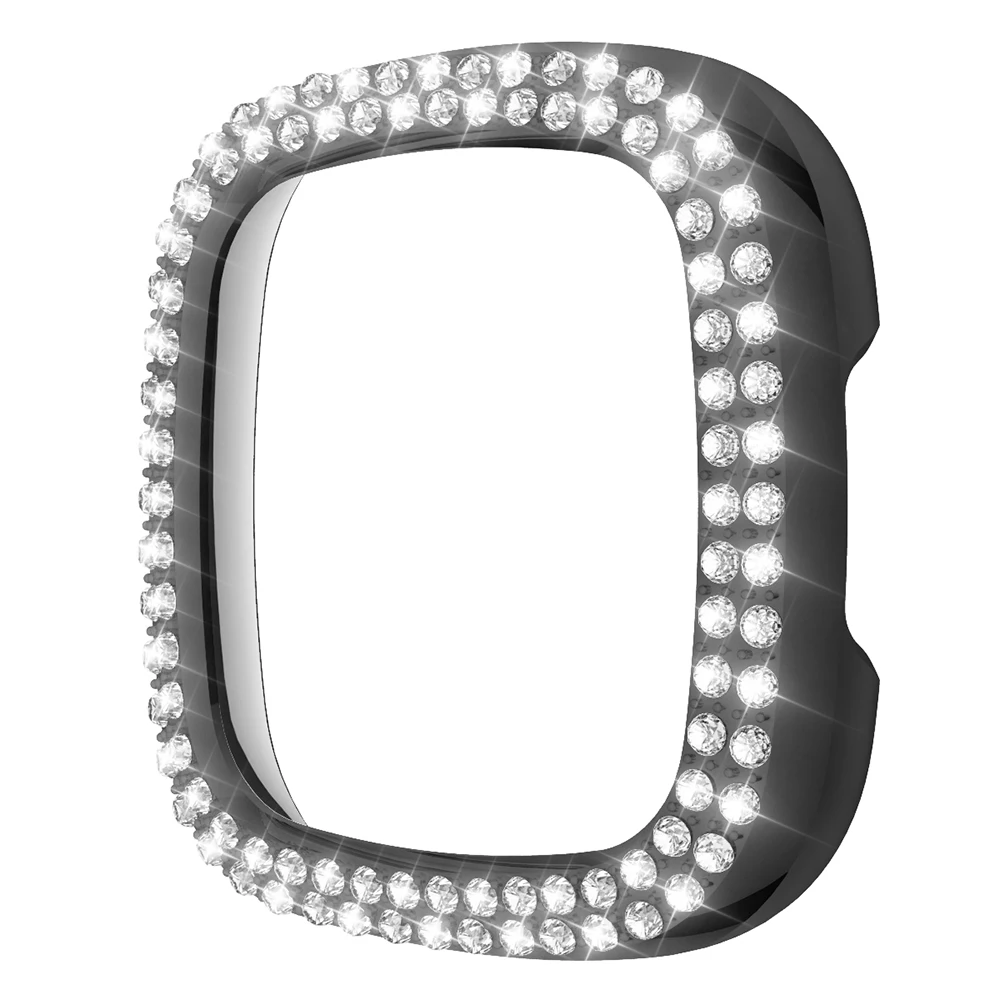 
Bling Case Compatible with FIT BIT Versa3/Versa Sense Woman Ladies Diamond Dressing Jewelry Accessory Bracelet 