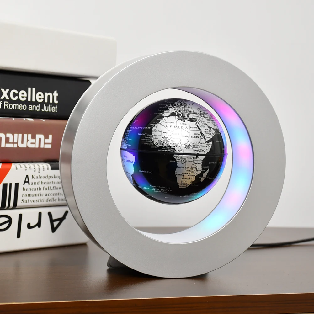 Home Office School Anti Gravity with Led Lights Magnetic Levitation Globe, World Map Floating Globes For Decoration