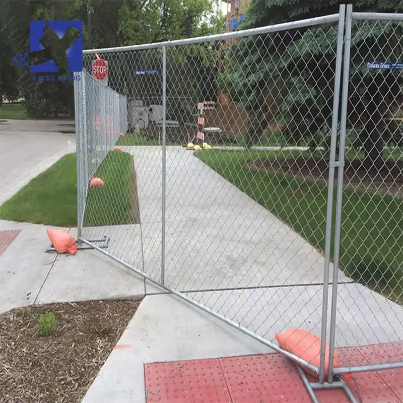Iron Wire Mesh Chain Link Fence Temporary Construction Fence