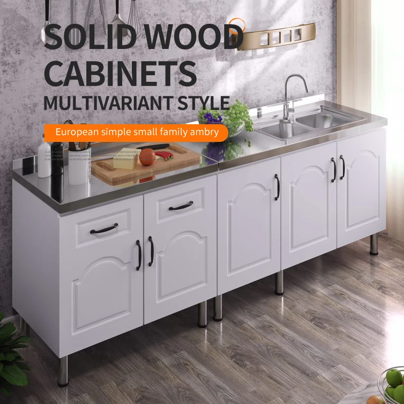 Новый дизайн мебели, недорогие Готовые Кухонные шкафы, деревянный дизайн