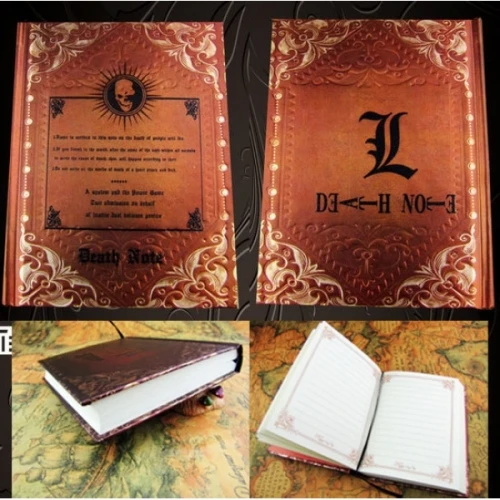 Anime Notebooks One 3 Piece Death Note Shingeki No Kyojin Fate Stay Night Cartoon Notebook Cartoon Book Character Writing Books
