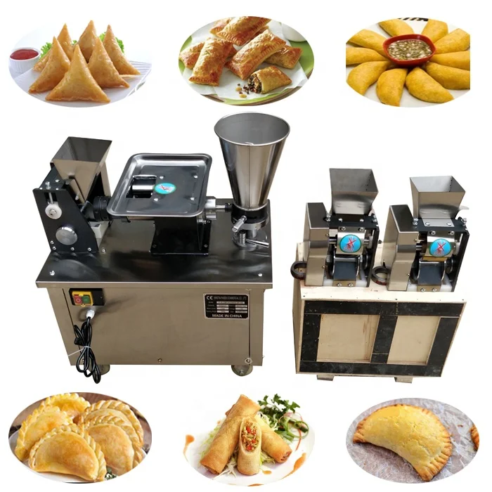 110v 220v Automatic Dumpling Pierogi Equipment Samosa Empanada Meat Pie Machine Cheese Butter Jam Jamaican Patty making Machine