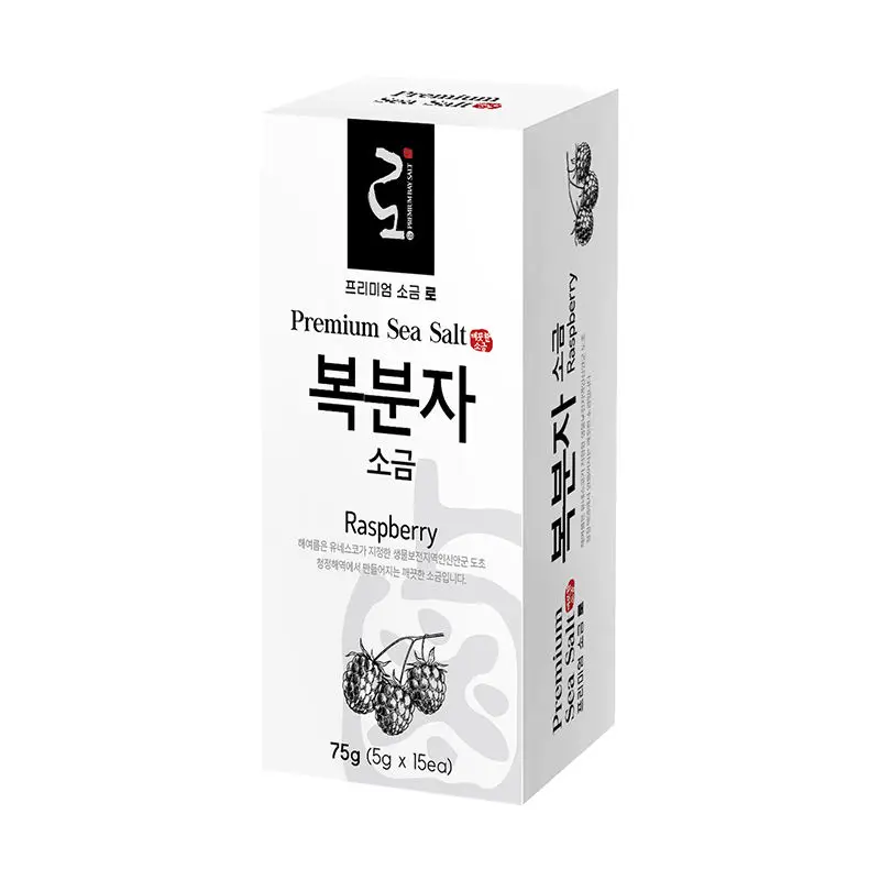 HAEYEAREUM2 PREMIUM SEA SALT LO STICK POUCH-RASPBERRY maintaining the taste and aroma of product through the 5g stick pouch type
