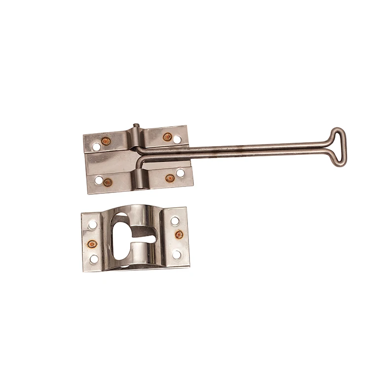 304 SS mirror polishing hold back hook retaining spring door holder for truck container door