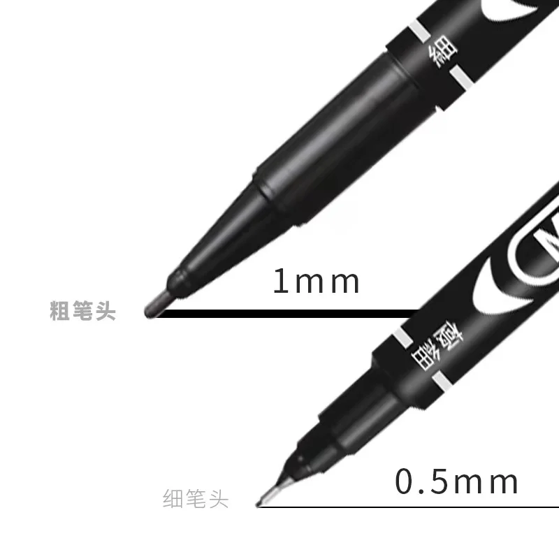 Dual Tips Art Permanent Marker Pens, Double-Ended Marker Pens Fine Point Markers & Ultra Fine liner Tips Pens