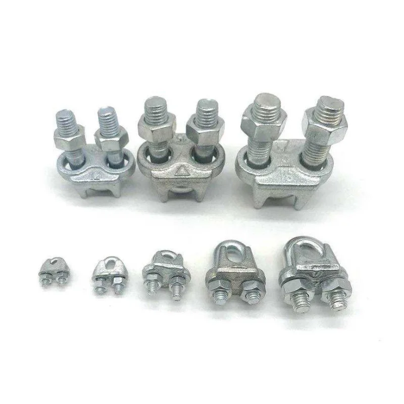 Factory Rigging Stainless Steel Cable Clamp Hardware Wire Rope Clamp U-Clip