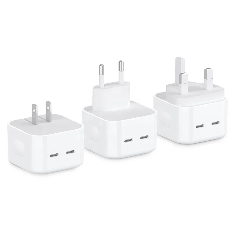 new arrive 35W40w45w GANDual C port USB-C 2*TYPE-C super fast charger for iphone for ipad for macbook home charger wall adapter